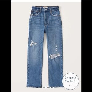 A&F The Ankle Straight Ultra High Rise